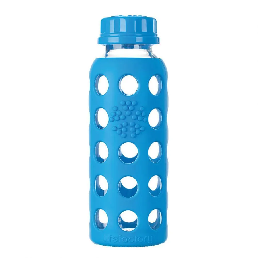 Botella Lifefactory Flat Ocean. 250 ml.