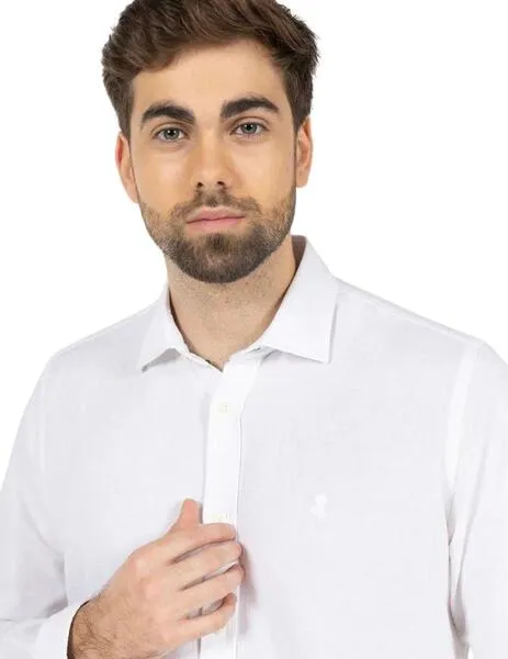 Camisa blanca de alta calidad para hombre de la marca EL PULPO