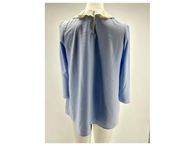CLAUDIE PIERLOT Camisetas.fr 36 poliéster Azul 