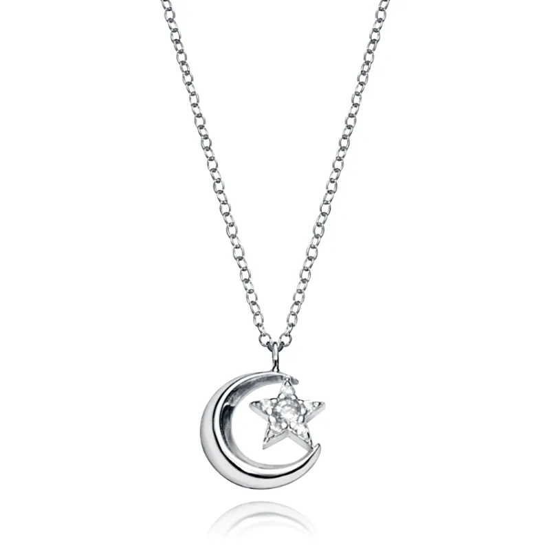 COLGANTE VICEROY TREND PLATA LUNA ESTRELLA CIRCONITA 5061C00038