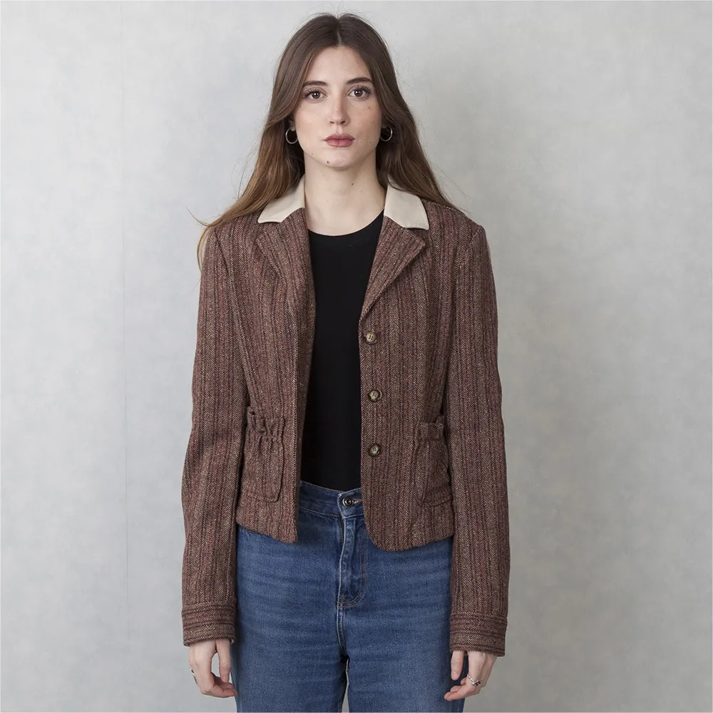Etro Chaqueta Rayas Marrón T 36