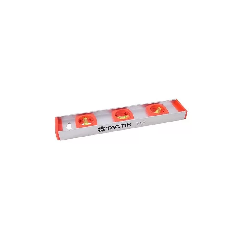 NIVEL ALUMINIO 18(300MM) 3 AGUAS 250112 TACTIX