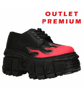 OUTLET PREMIUM - Zapato Llamas Rosas Suela Tank M.WALL211-V3