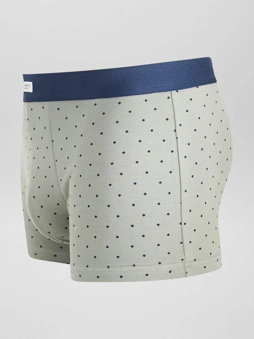 PACK DE 3 BOXERS ELáSTICOS  VERDE