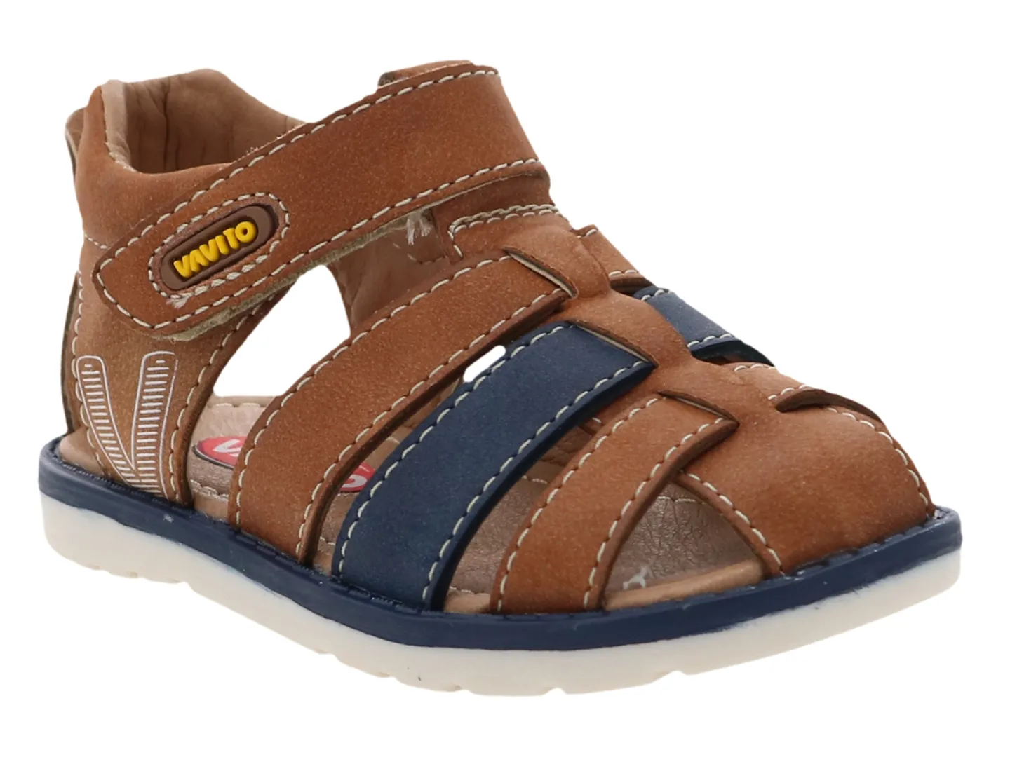 Sandalias Vavito V6201 Café Para Niño