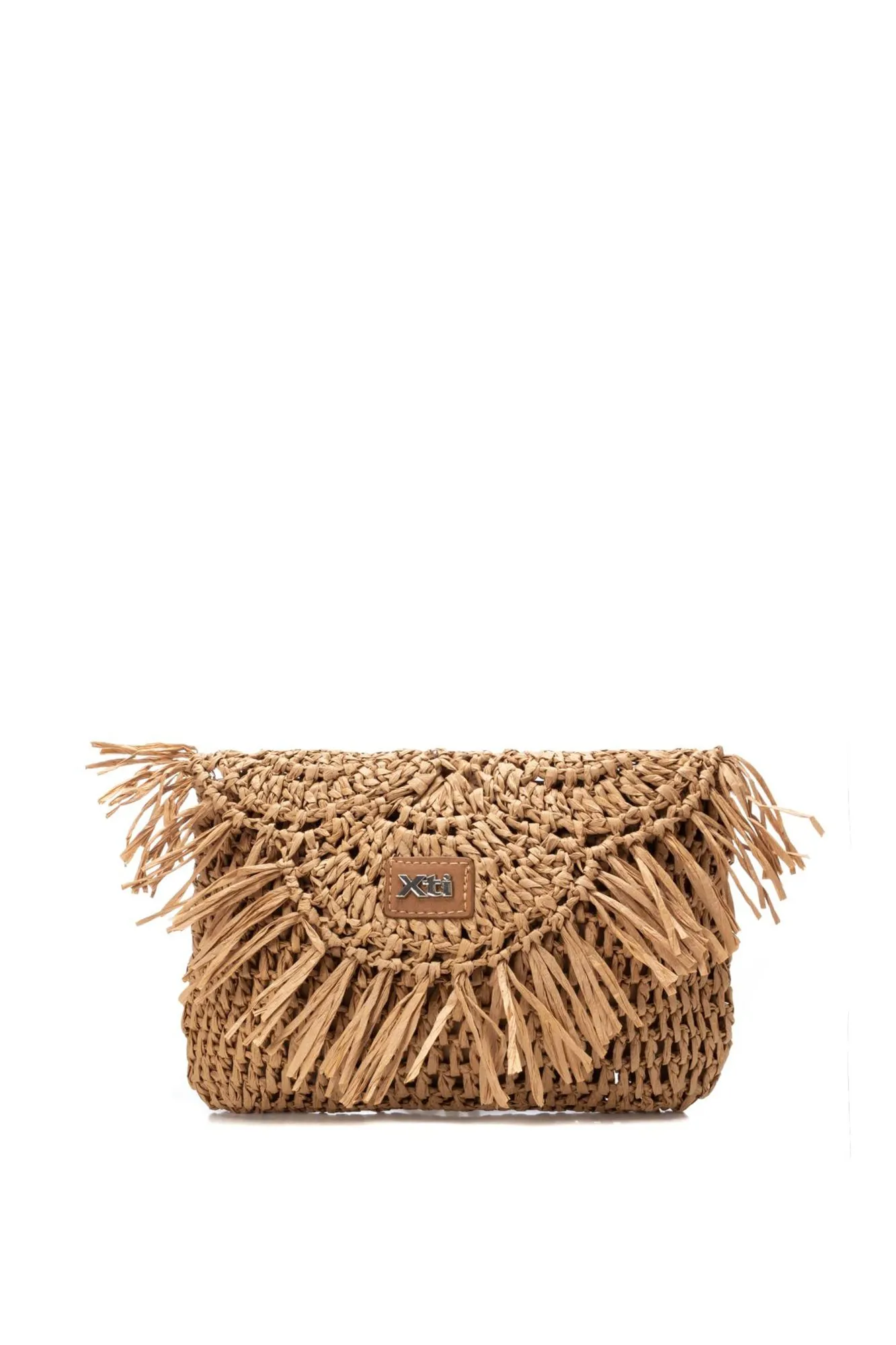 Xti Bolso señora rafia taupe